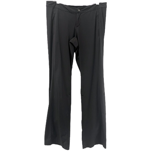 REI Cinque Terre Pants Sz 8 Gray Classic Fit Stretch Hiking Outdoor Roll Up Legs - Picture 1 of 11